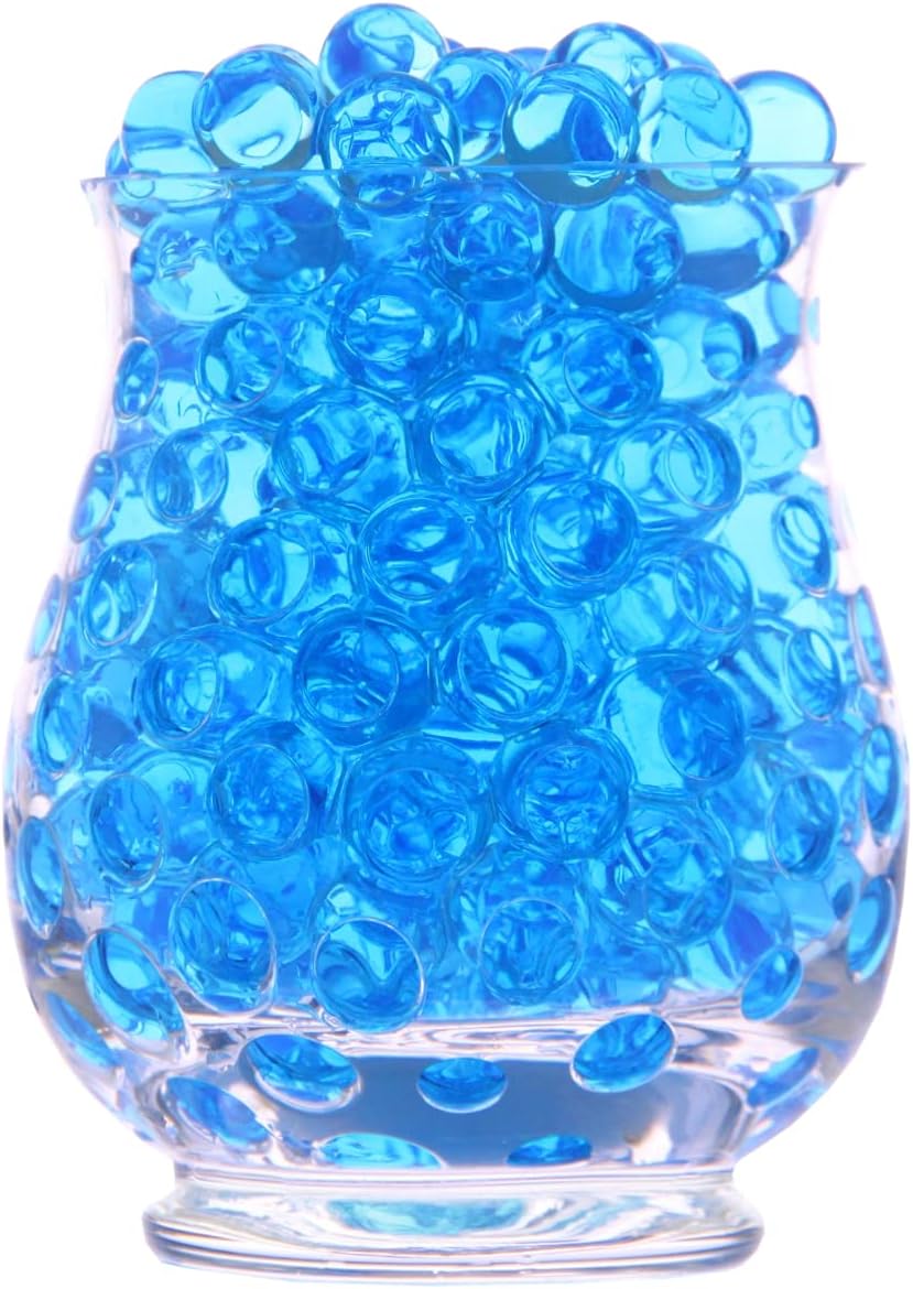 PMLAND 45000 Pieces Vase Filler Water Beads Growing Crystal Gel for Home Decoration Centerpiece Floral Plants Helper Fun Toys and More - Light Blue