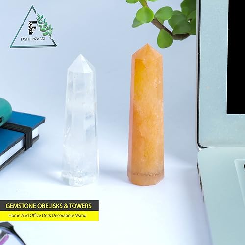 Miniatura 8 de Varita de cristal opalita - Cristal de piedra lunar arcoíris - Piedra natural de cuarzo - Obelisco de cristal - Piedras positivas - Varita de cuarzo