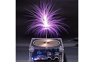 Divvlur TS10-001 Bobina Tesla Wireless Transmission Experiment Arc Plasma Coil Desktop Toy