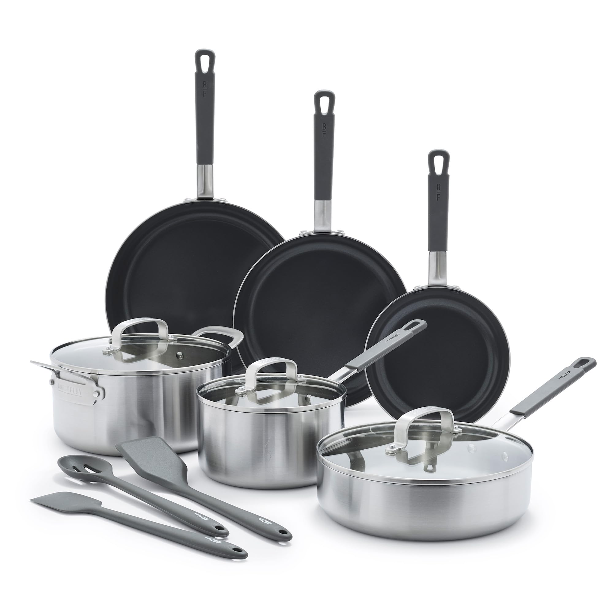 GreenPan x Bobby Flay Stainless Steel 12 Piece Cookware Set