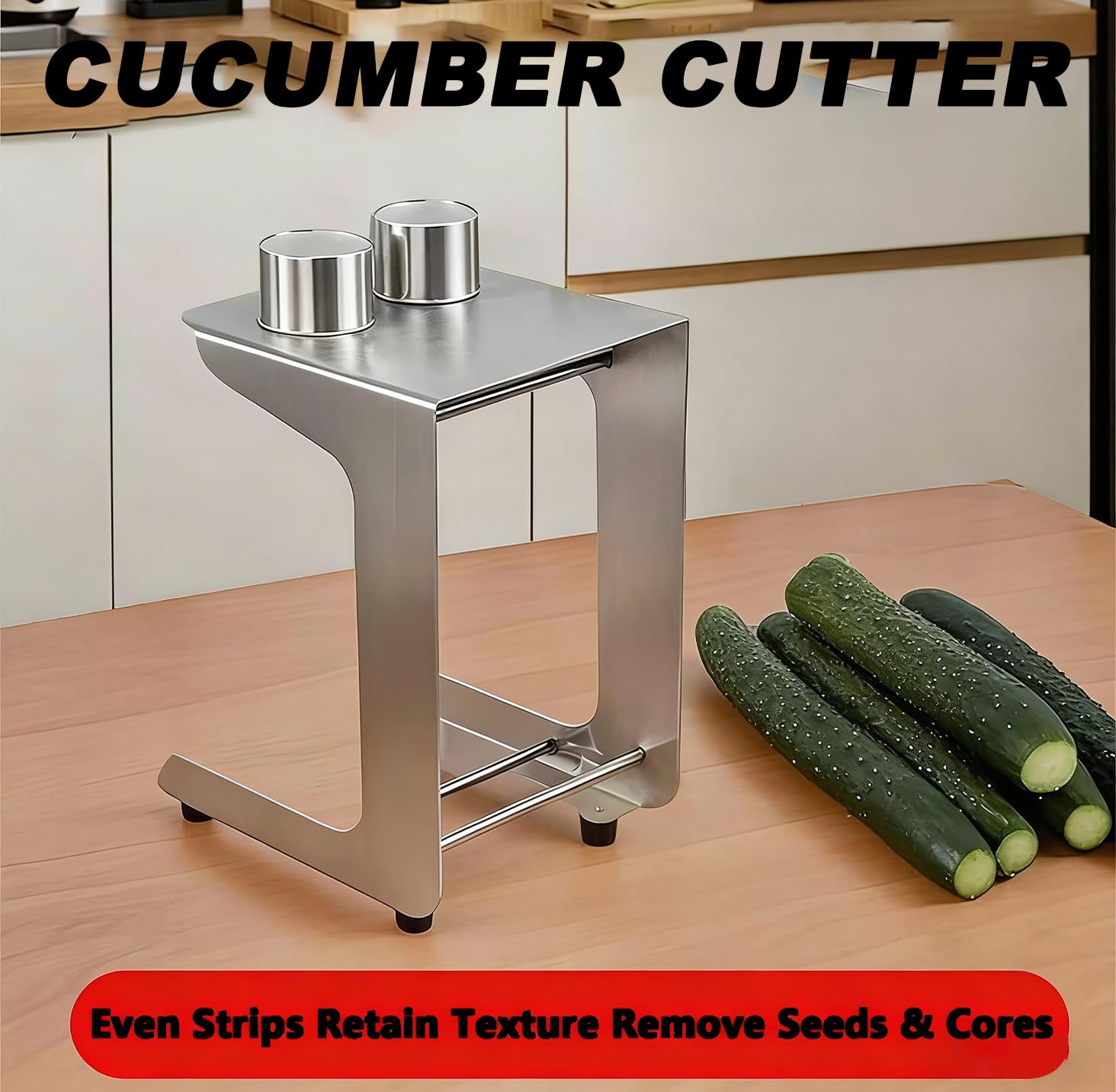 Cortador De Zanahorias Y Pepinos Manual, Velocidad De Corte De 10 Rebanadas/minuto, Base Estable Que No Se Tambalea, Diámetro De Corte De 48 Mm, Ideal Para Ensaladas, Cocina, Sushi Y Otras Comidas