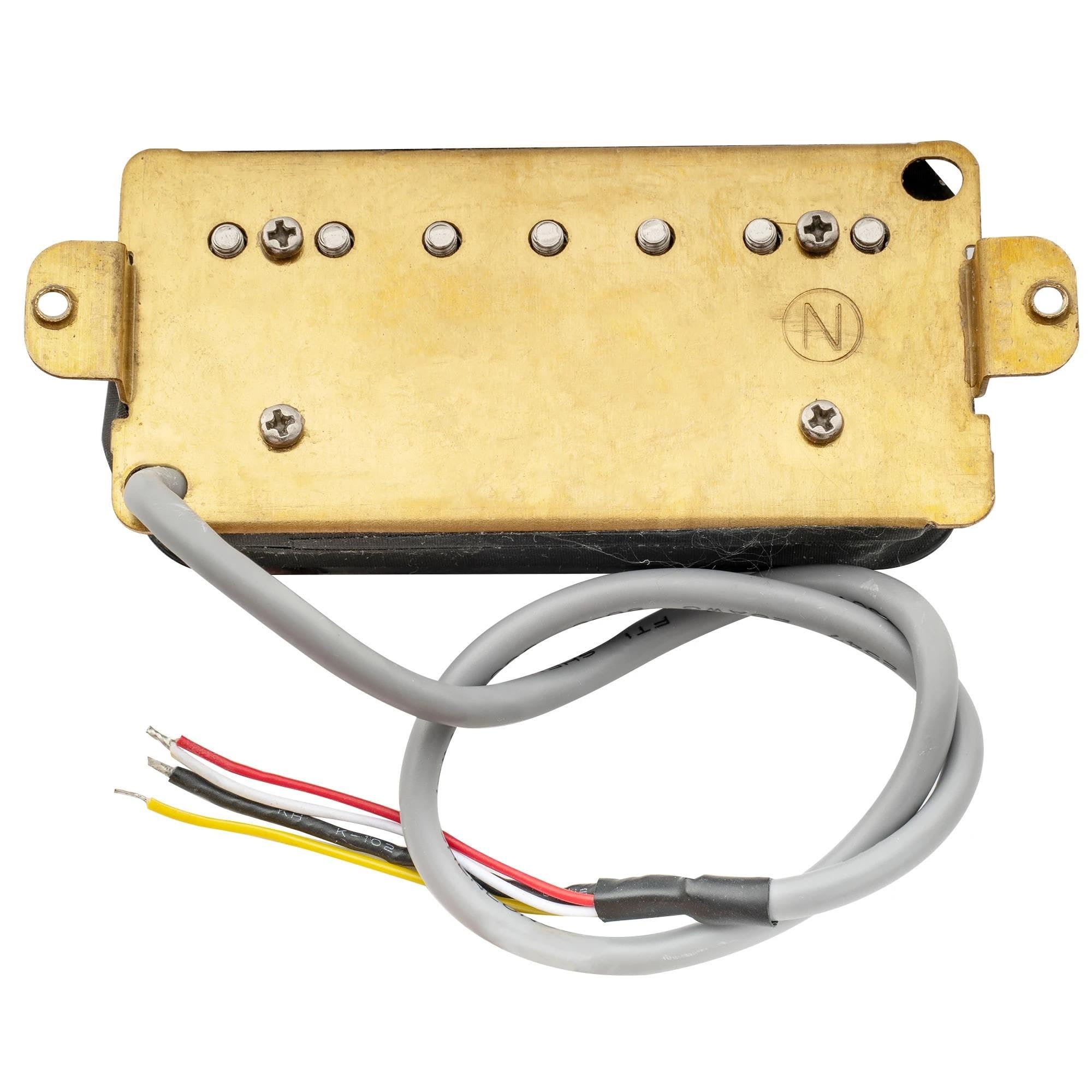 Części Do Gitary Elektrycznej Ceramiczny Przetwornik Humbucker Pod Mostkiem | Klasyczny otwarty styl na 7-strunową gitarę elektryczną, czarny(1 Pc Neck Black)