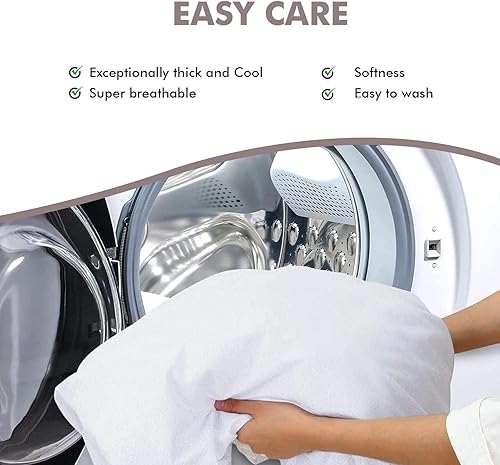 Miniatura 6 de Linenwalas Tencel Lyocell - Juego de funda de edredón de seda ligera refrescante de eucalipto con cierre de cremallera y lazos en las esquinas (azul