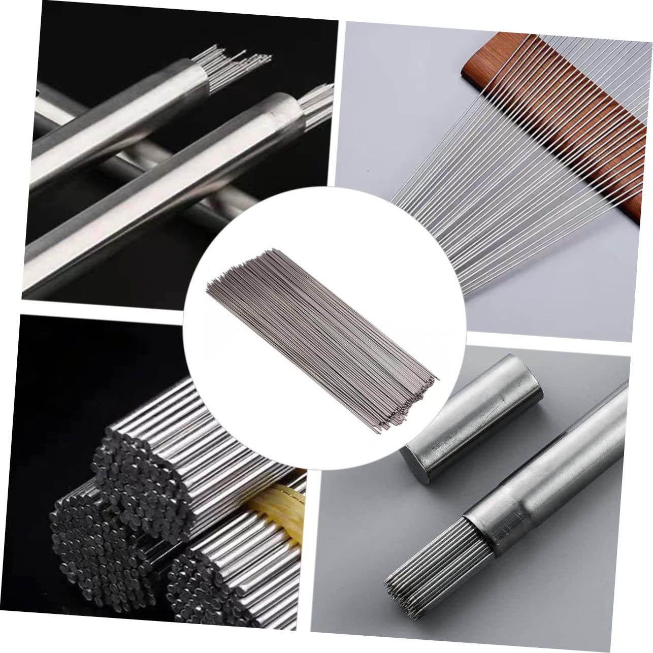 Spiedini da Barbecue Argento in Acciaio Inox 304, 100 Pezzi | Resistenti al Calore, Anticorrosione, Forte Trasferimento Termico, per Kebab e Cottura Domestica o Picnic