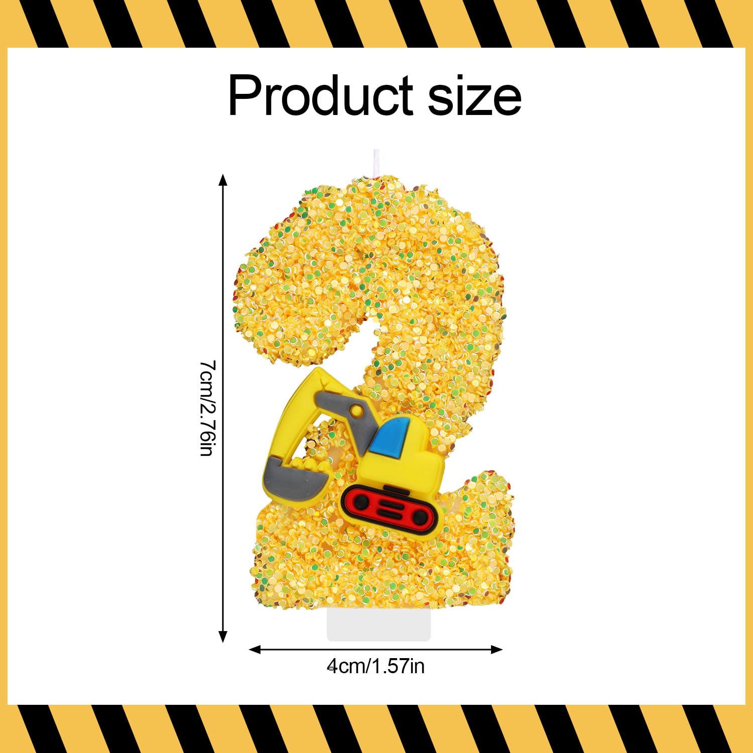 Bougie D'anniversaire De Camion à Benne Basculante, Décor De Fête De