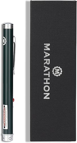 Marathon Puntero láser de múltiples símbolos, rojo, rango nocturno de 1 milla y visible a gran luz del día, 4 punteros personalizados, cumple con la