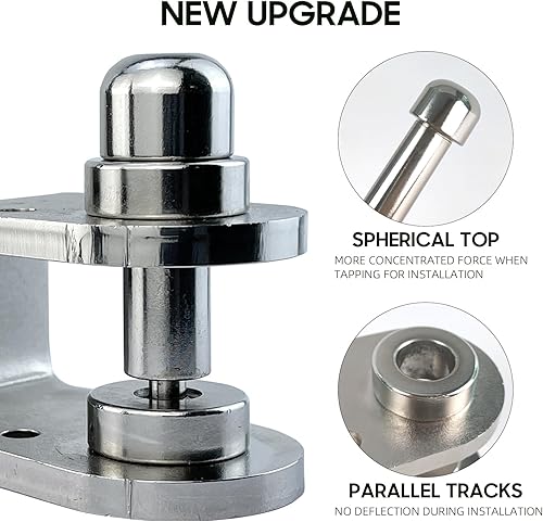 Miniatura 3 de Kydex - Herramienta de ajuste de ojales de 14 pulgadas con GS 8-9 50 piezas y 8-12 50 piezas herramienta de abocardado con guía para fundas de