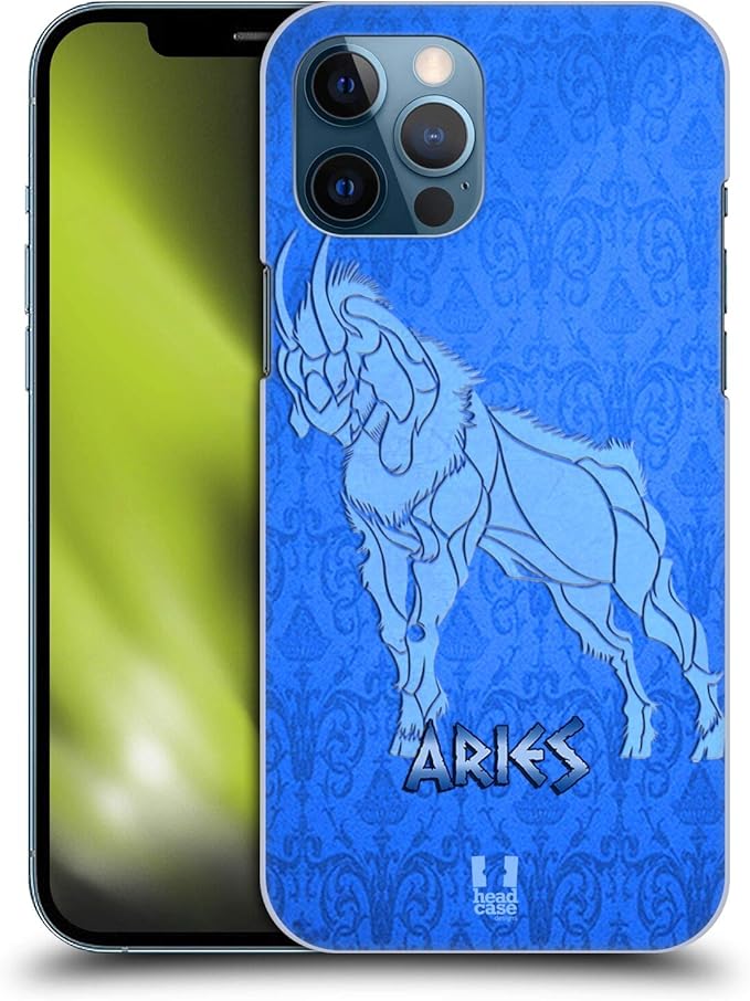 Head Case Designs Aries Zodiac Signs Hard Back Case Compatible with Apple iPhone 12 Pro Max
