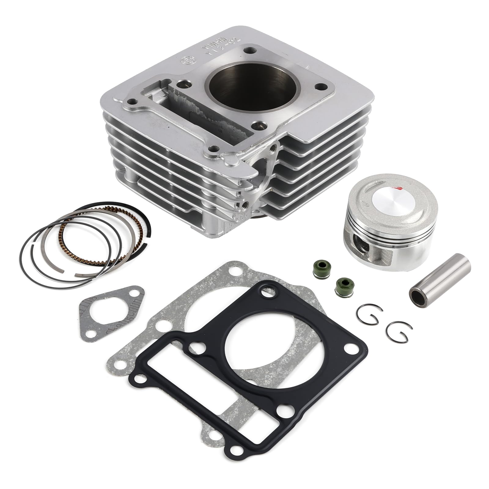 Topteng 150cc Cylinder Piston Top End Kit 57mm Apto para Yamaha YBR125 YBR 125 Custom 05-18