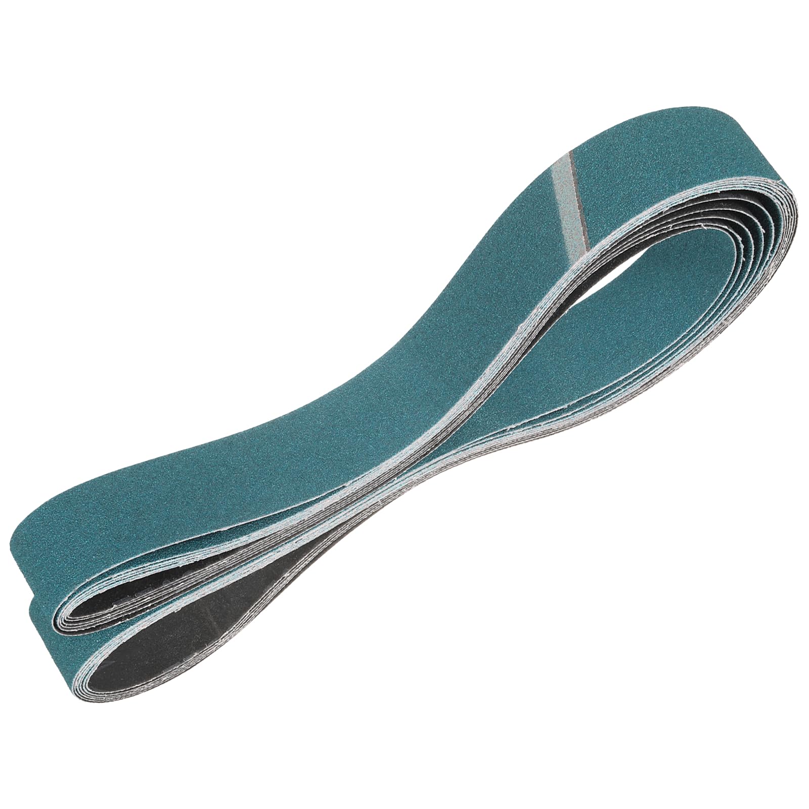 sourcing map 64mm x 1524mm Sanding Belts, 6 Pcs 80 Grit Zirconia Abrasive Belt Sander File Belt for Woodworking, Metal Polishing, Knife Sharpener