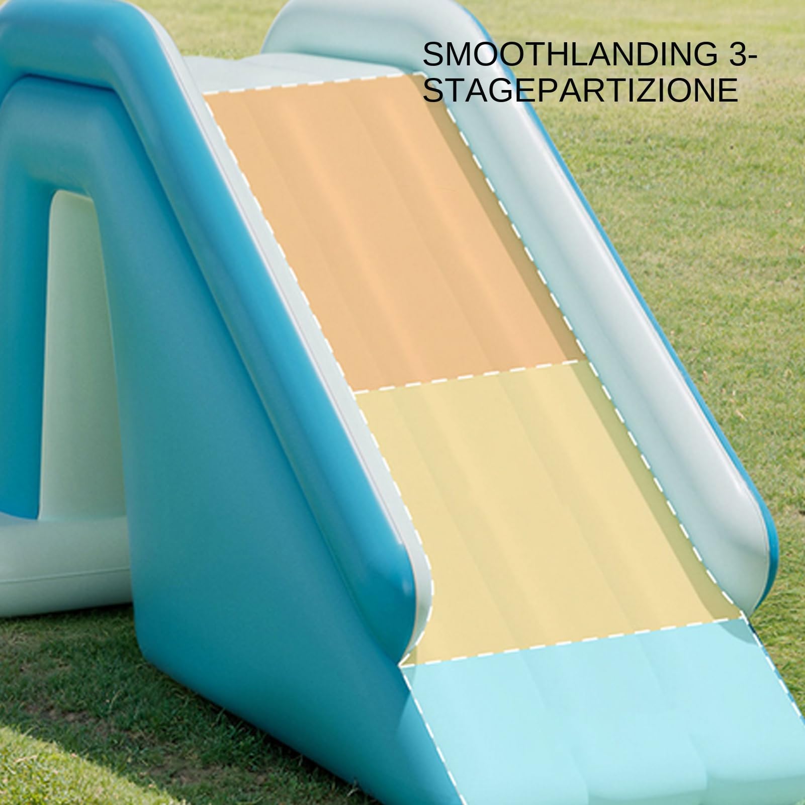 Scivolo Gonfiabile per Piscina Rampa Pieghevole Antiscivolo Di Dimensioni | Scivolo Da Piscina Per Bambini per Bambini Giardino Spiaggia Acquatico Feste Estive Compleanni Campeggio Hotel