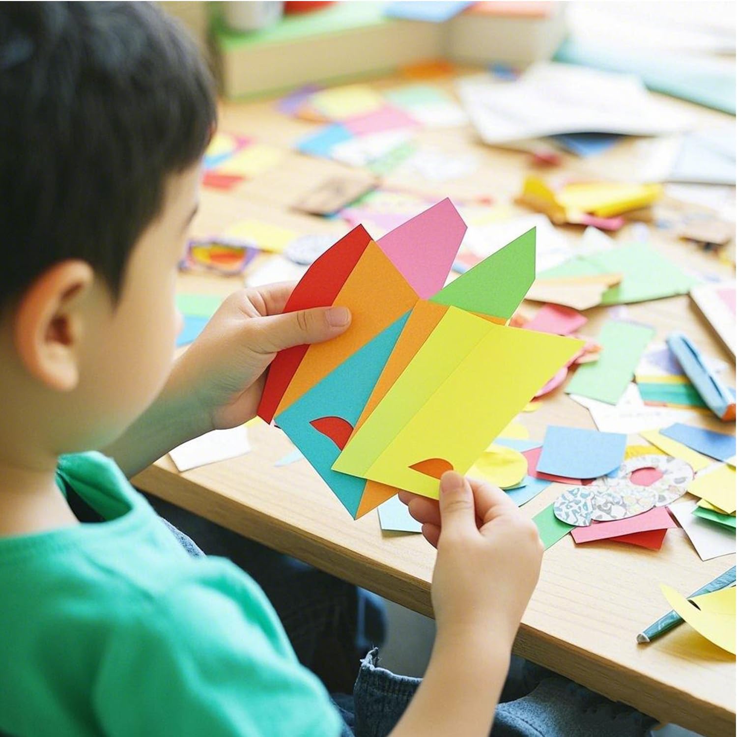 Papier Cartonné A4 180 g/m² 8 Couleurs 80 Feuilles