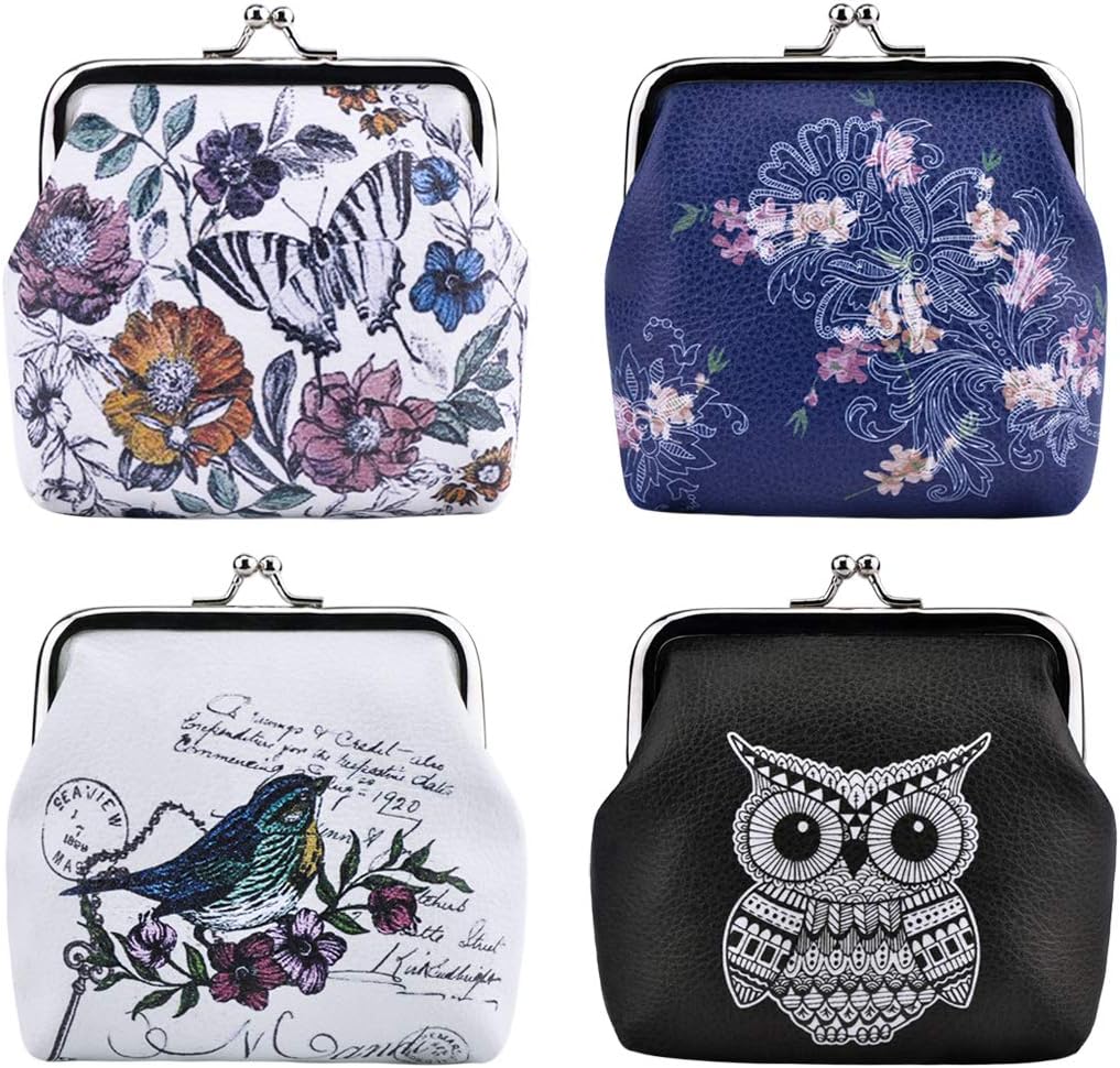 Rolin Roly Porte-Monnaie Vintage à Boucle - Mini Pochette Toile Pour Femme