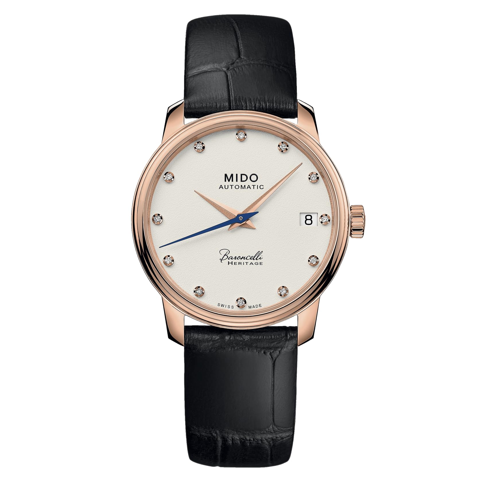 MIDO Baroncelli Heritage Lady - Swiss Automatic Watch for Women - Ivory Dial - Case 33mm - M0272073626600