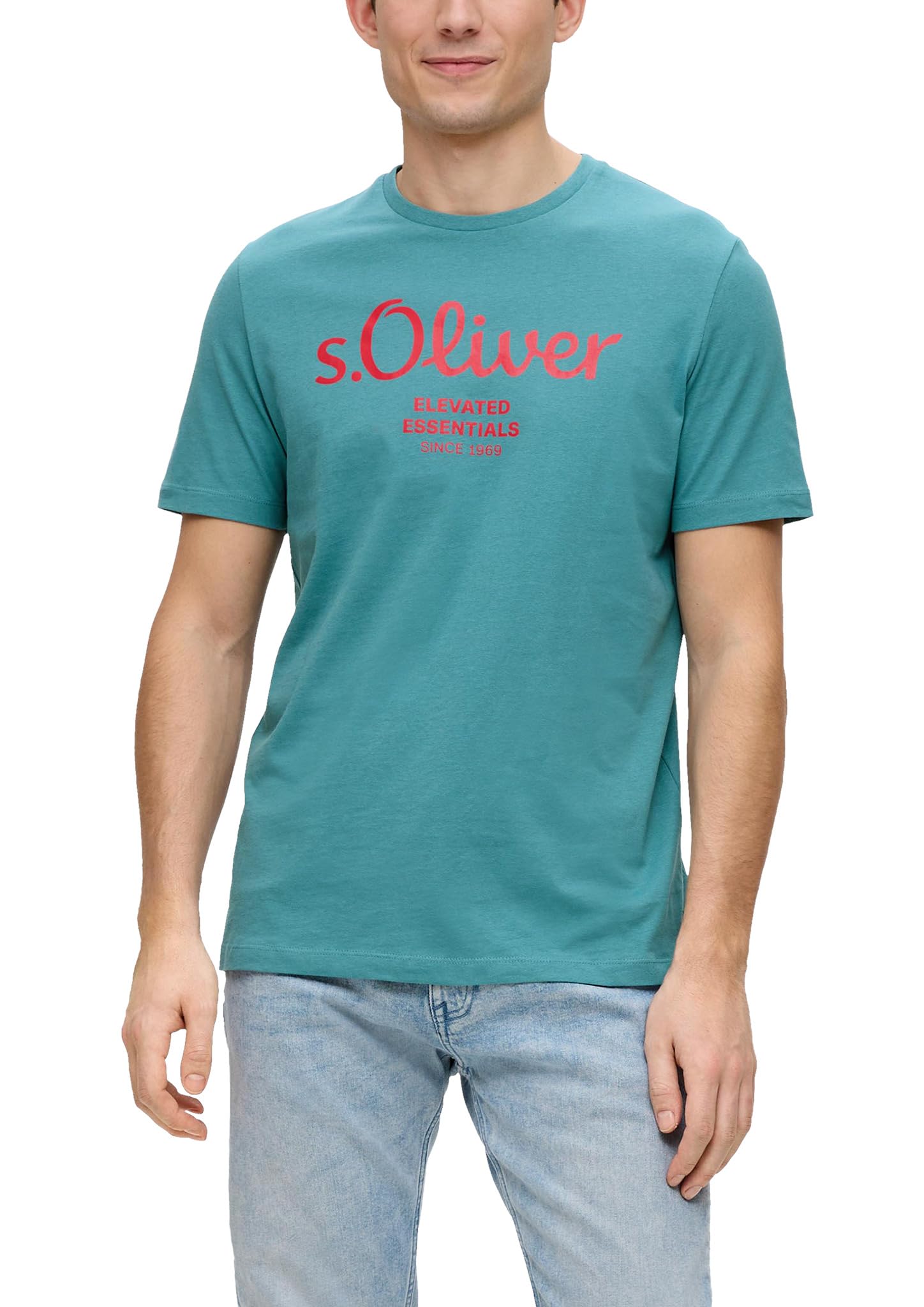 s.Oliver Herren Shirt 2139909 65D1 Blue Green XXL