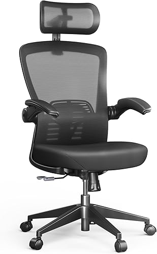 FLEXISPOT OC3 Pro - Silla ergonómica de oficina con respaldo alto y reposabrazos flexible abatiblesoporte lumbar de 8 niveles, cojín de asiento de
