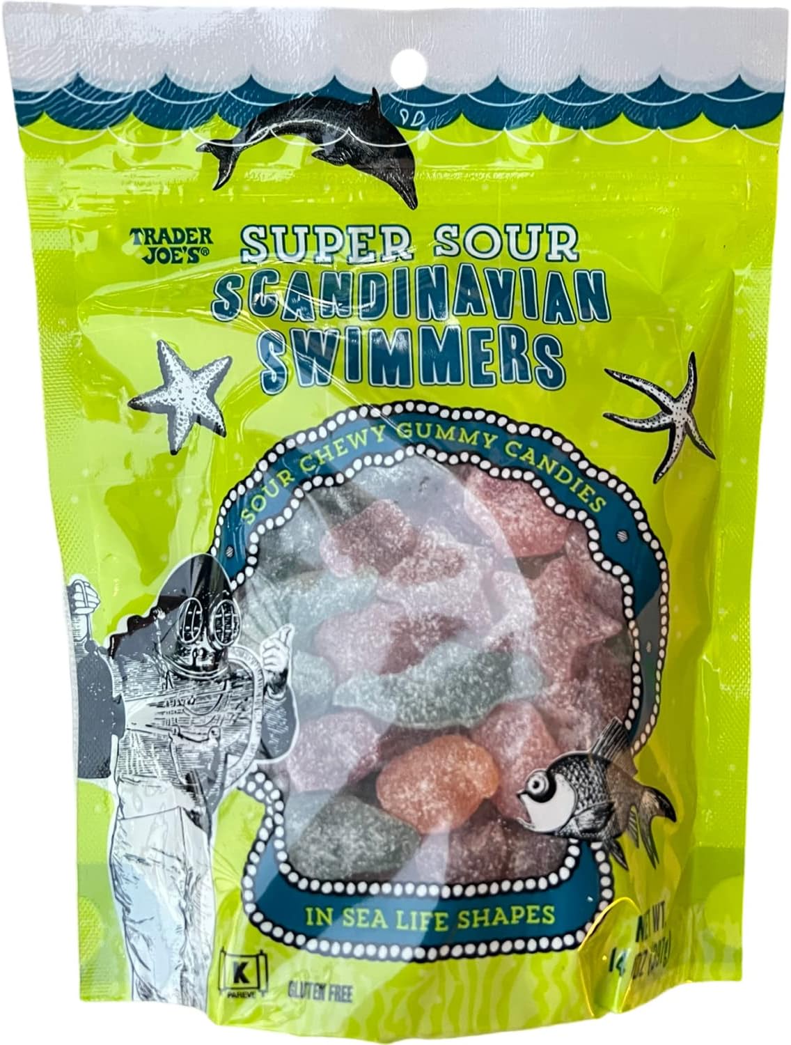 Amazon.com : Trader Joe's Super Sour Scandinavian Swimmers Chewy Gummy ...