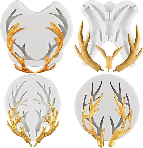 Moldes de silicona de Navidad, moldes de copo de nieve, muñeco de nieve, árbol de Navidad, reno, Papá Noel, hojas de acebo, campanas, molde de