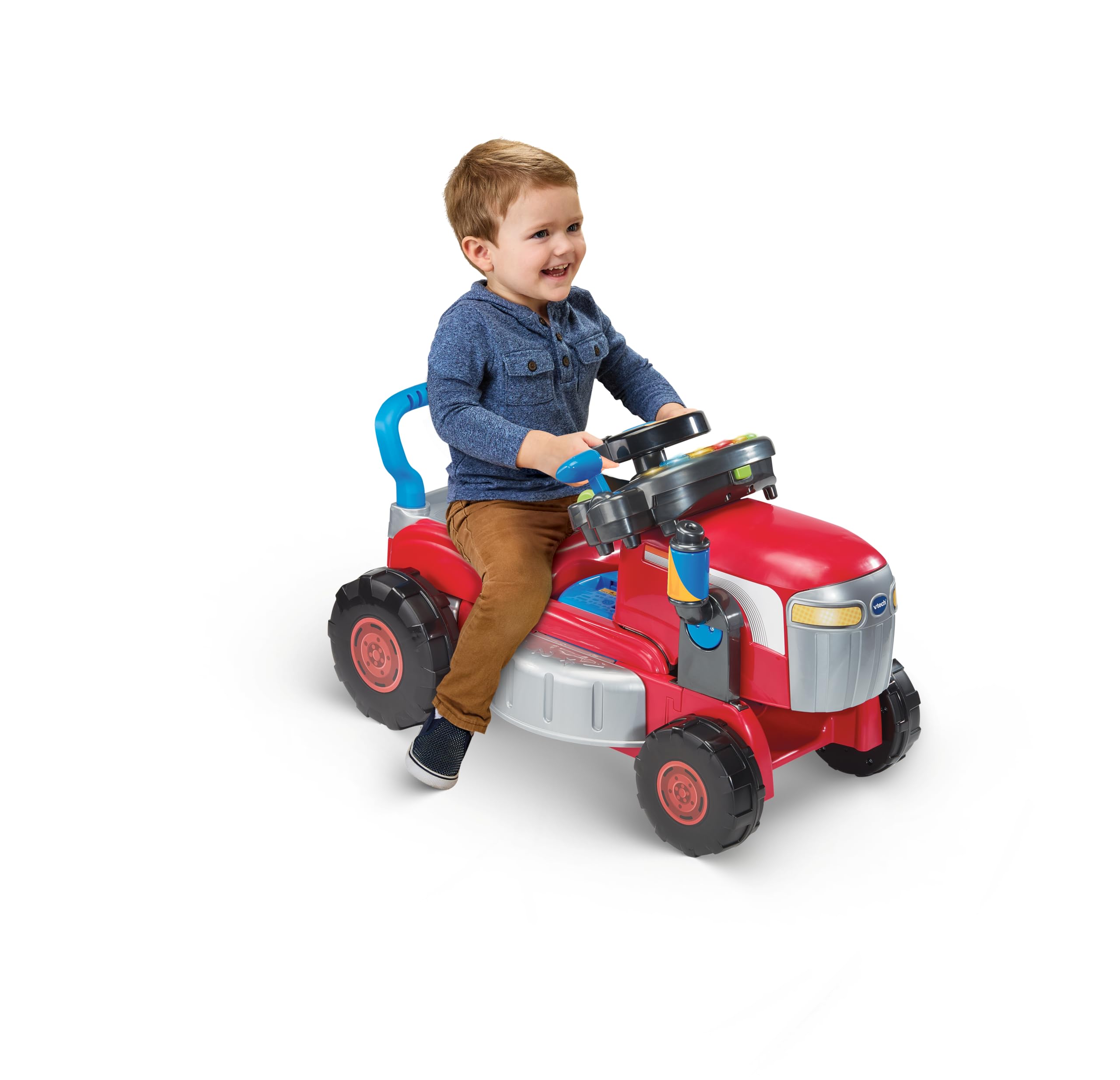 VTech 3-in-1 Mow And Grow Tractor Ride-On Musical Activity Toy 18 -36 Months NEW