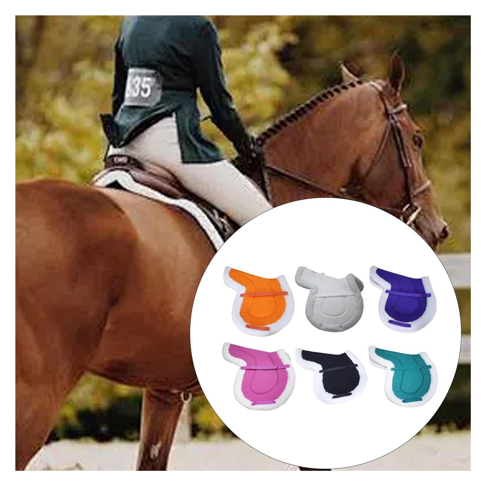 Almohadilla for Silla De Montar Caballo, Lavable, Práctica Para Caballos