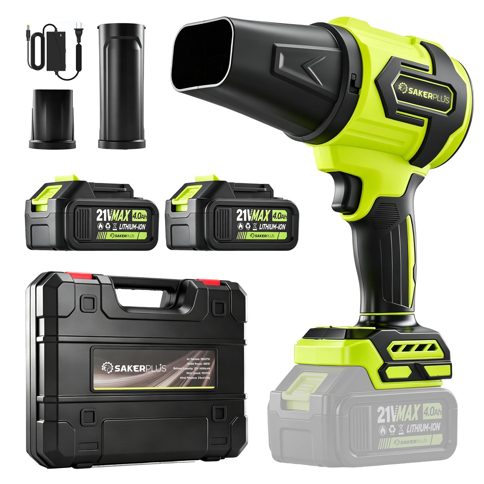 Sakerplus Cordless Leaf Blower, Portable Dust Cleaner Cordless