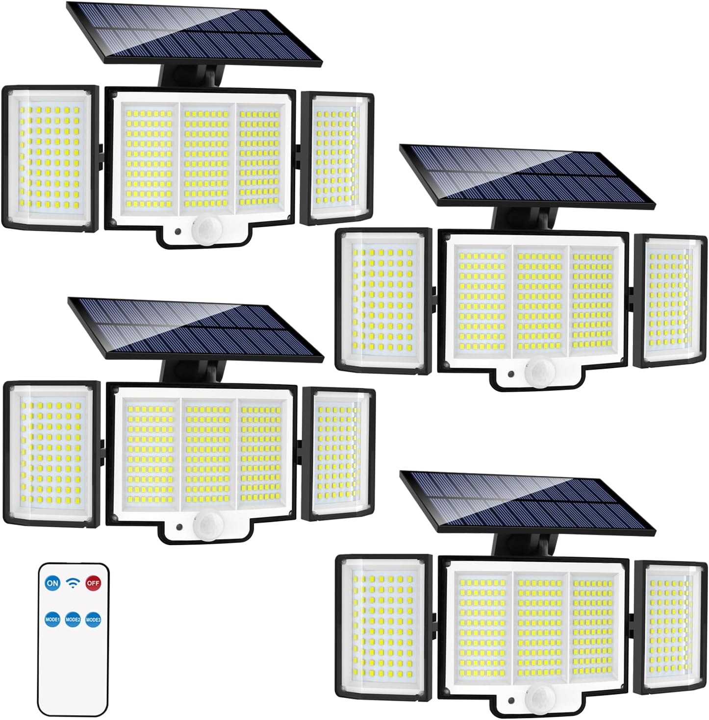Amazon.co.jp Solar Outdoor Lights, 2500LM 348 LED Motion Sensor