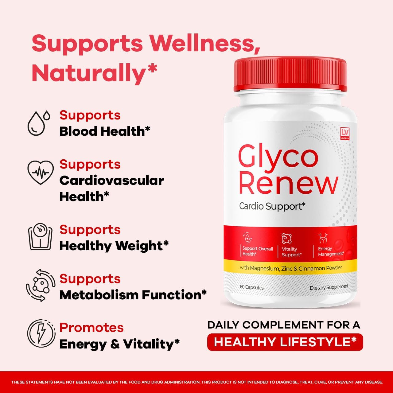 Glyco Renew Capsules - Official GlycoRenew Advanced Premium Pills Supplement Support - Maximum Strength, All Natural Formula for Overall Health & Wellness Reviews, 60 Capsules for 1 Month - Image 3