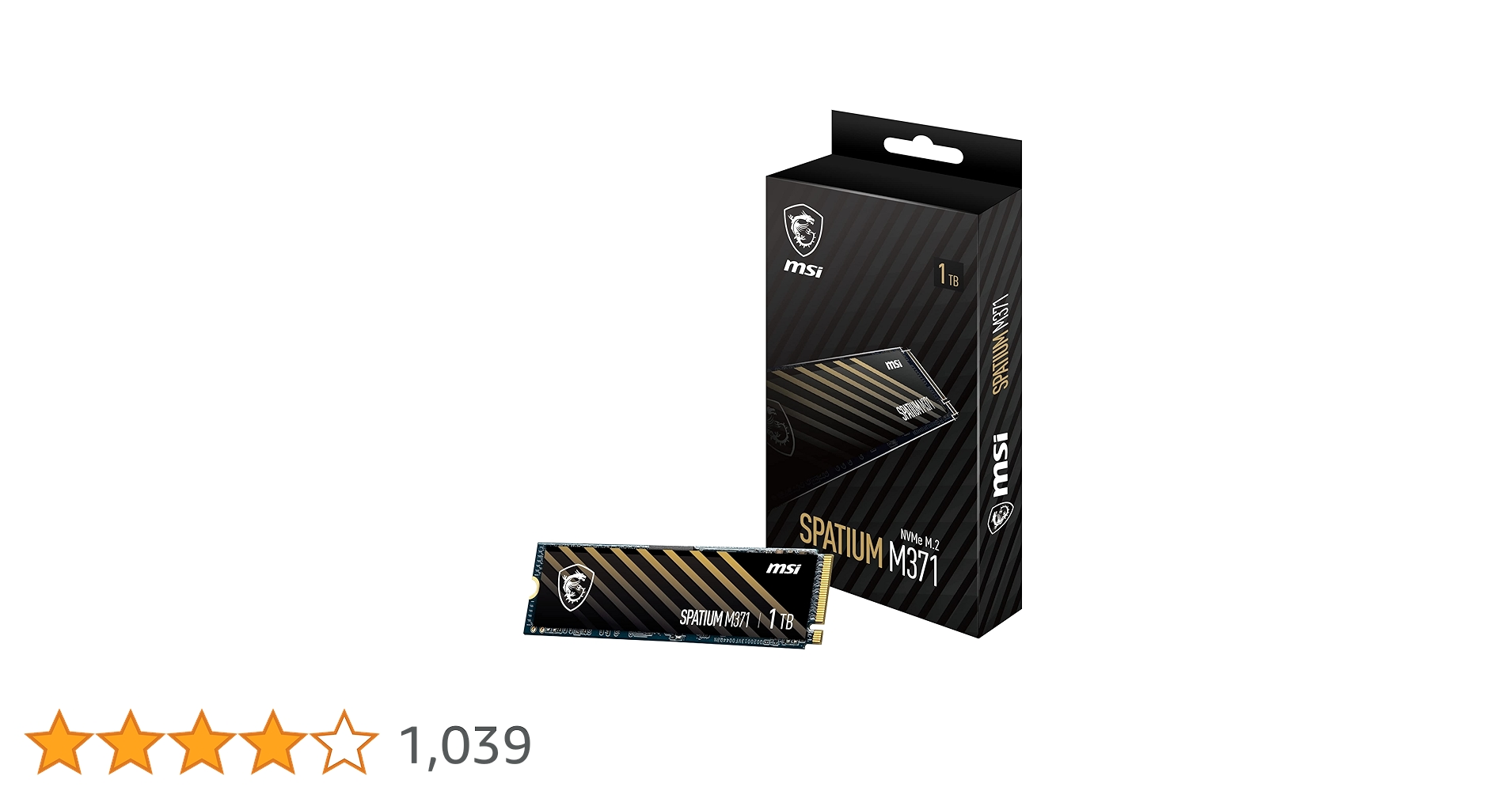 【新品保証有】MSI SPATIUM M371 M.2 NVMe SSD 1TB SPATIUM M371 NVMe M.2
