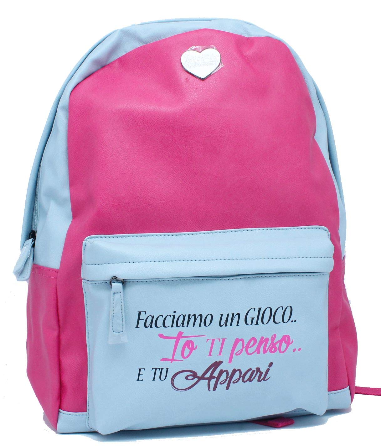 Zaino Americano Ecopelle Cenere MiniP� Pandorine : Amazon.it: Moda