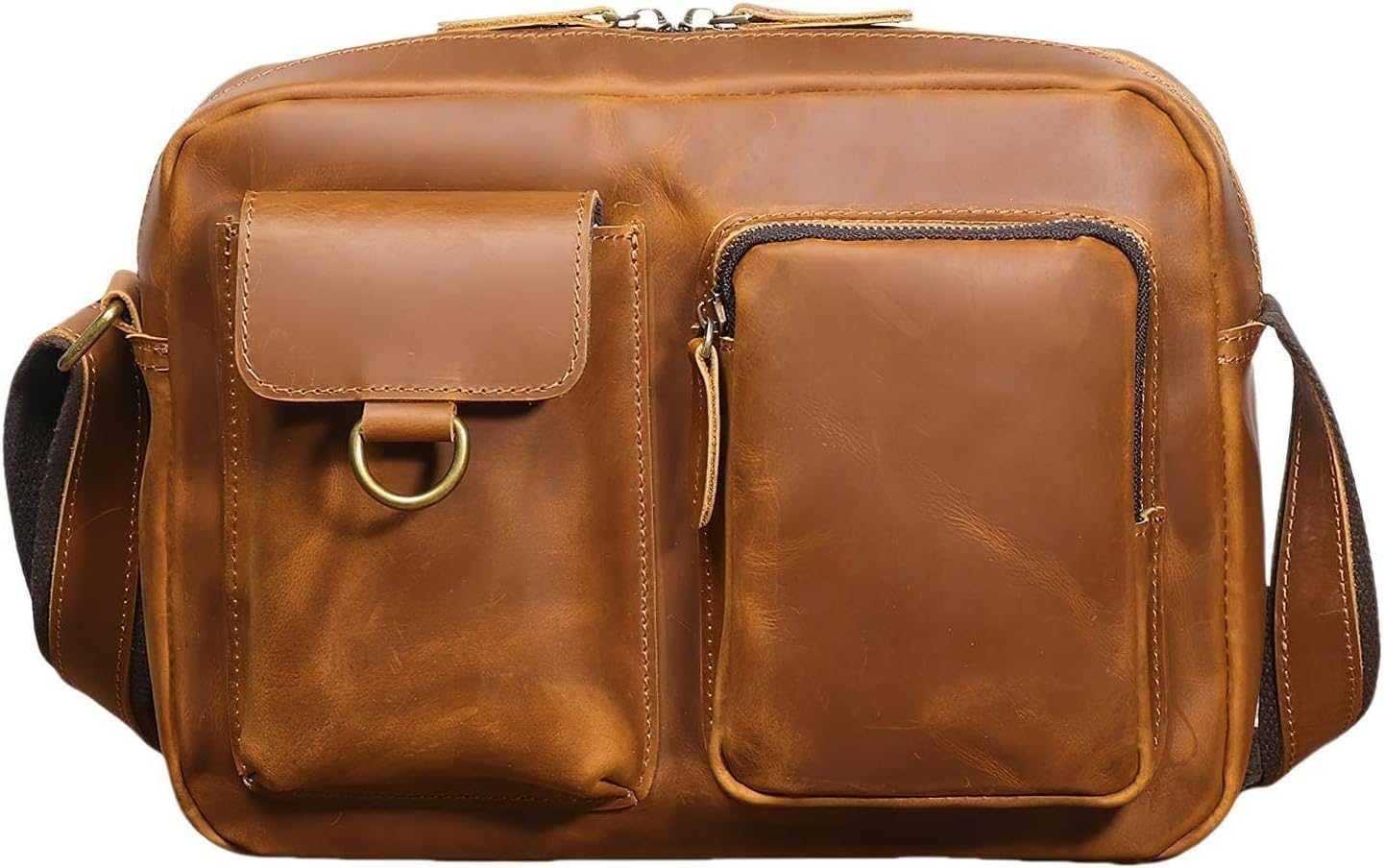 ショルダーバッグ メンズ 革 大きめ 軽い 本革 メンズバッグ 革鞄 おしゃれ 斜め掛け 革ショルダー 肩掛け ワンショルダー