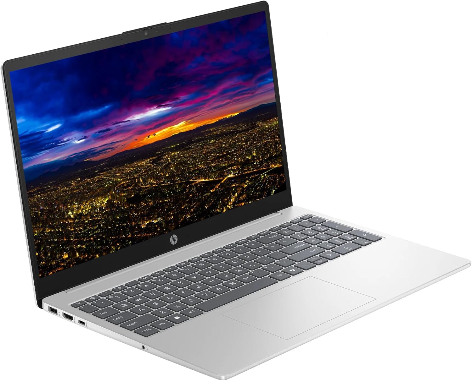 HP 15.6" FHD Touchscreen Business Laptop Computer, 16GB RAM 256GB SSD, AMD Ryzen 7 7730U (8-Core), Windows 11 Home, Numeric Keypad, Camera Privacy Shutter, HDMI, SageNova Earphones, Natural Silver image 3