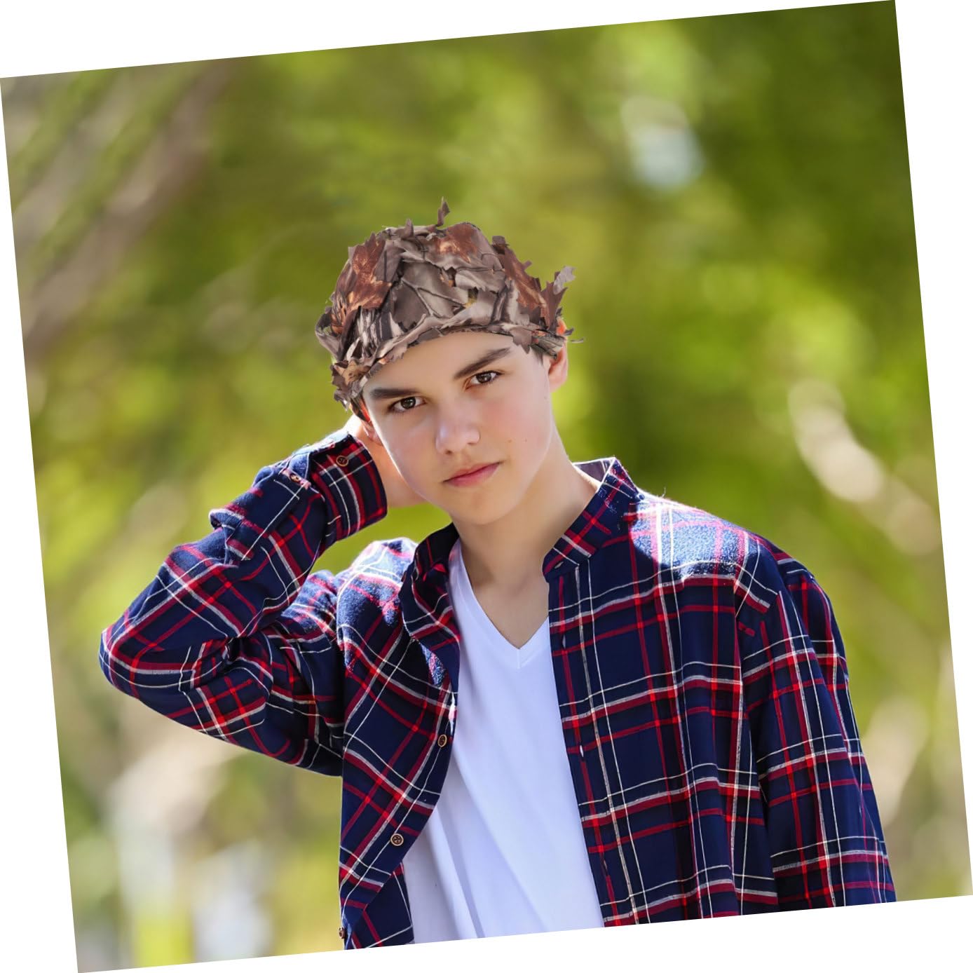 PACKOVE Cappello Mimetico Costume Visiera Sport Cappello di Feltro Viaggio Bordo Uomini Cappello Sole Capello per Sole Cappello da Baseball Mimetico Cappelli della Giungla Poliestere