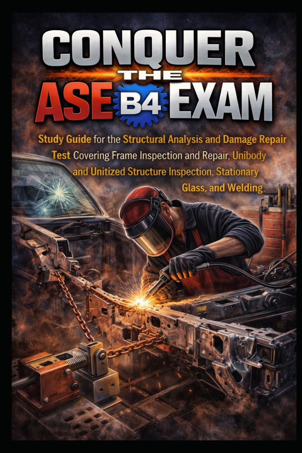 Conquer the ASE B4 Exam: Study Guide for the Structural Analysis and Damage Repair Test Covering Frame Inspection and Repair, Unibody and Unitized ... Glass, and Welding (Automotive Exams)
