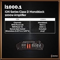 Vista 6 de Precision Power i1000.1 650W Clase D Monoblock Amplificador