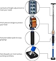 Vista 3 de SAND MINE Herramienta de tercera mano, poste de soporte ajustable, sistema de soporte de tercera mano, barra de soporte de acero para gatos