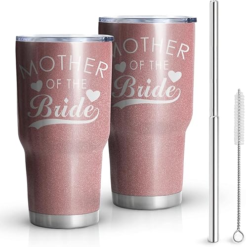 Miniatura 8 de Vaso para madre de la novia, doble pared de acero inoxidable con aislamiento al vacío, regalos para despedida de soltera, despedida de soltera,