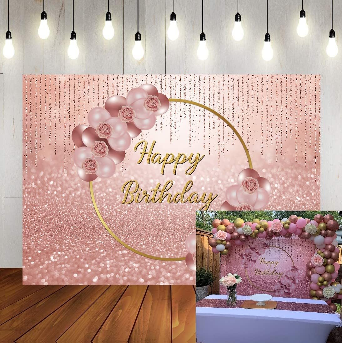 Toile de fond Anniversaire Personnalisable Cadre Royal Violet 90ème BRP4-30 main image 0