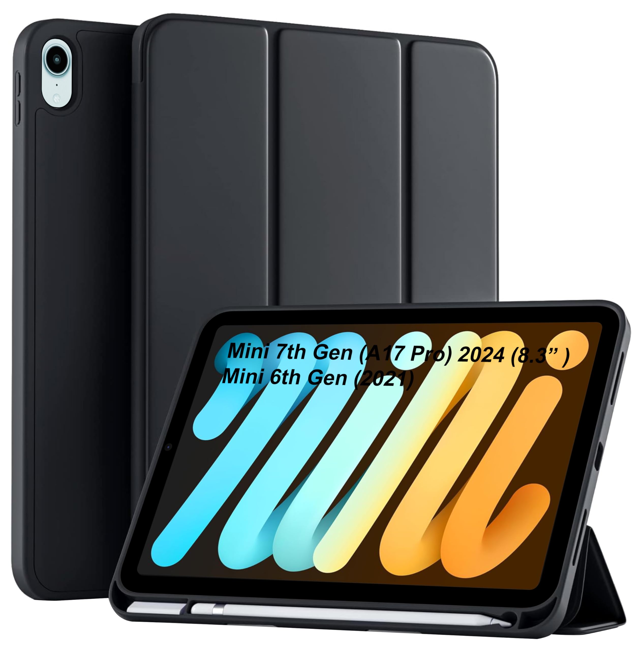 iPad mini7 (256GB) ApplePencilProセット TGK for iPad mini 7 Case A17 Pro 2024, iPad mini 7th/6th