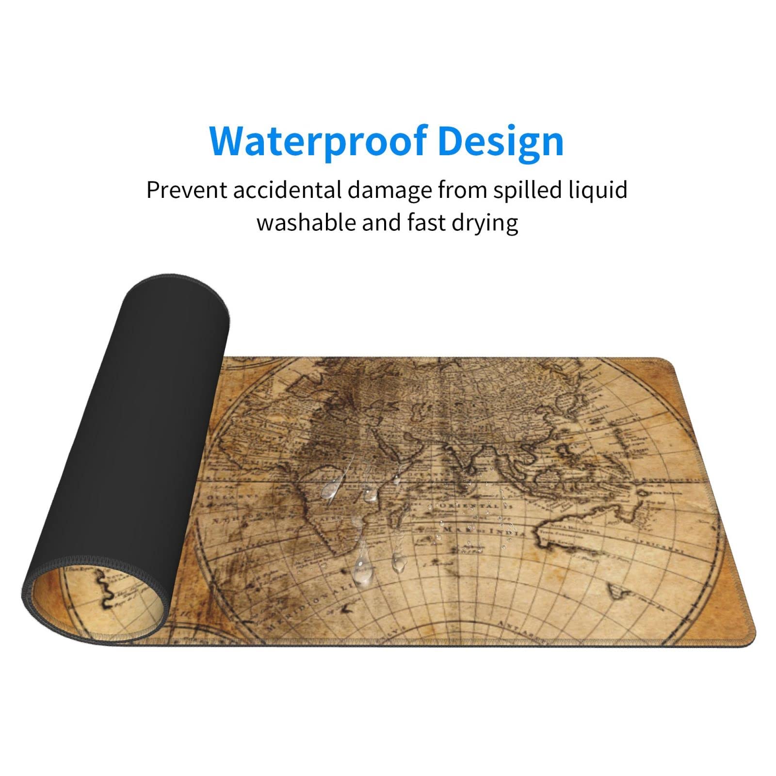 Large World Map Mouse Pad Mat Extended Soft Mouse Pad For Gaming  700 300mm 1250372033 - View #5
