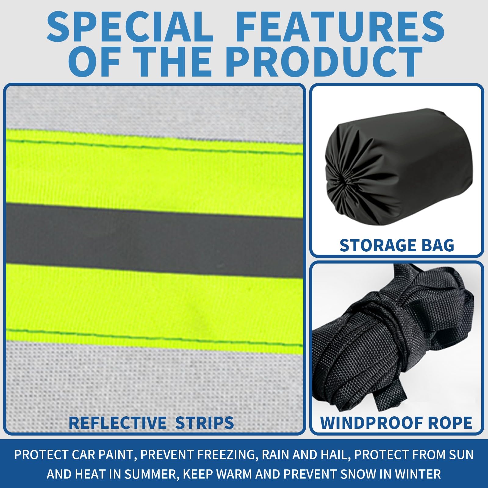 Funda Coche Antigranizo para Mercede- Benz CLA 200,Cubierta Aire Libre Invierno Verano Protección Cubre Coches Resistente a Granizo Cubierta con Cremallera