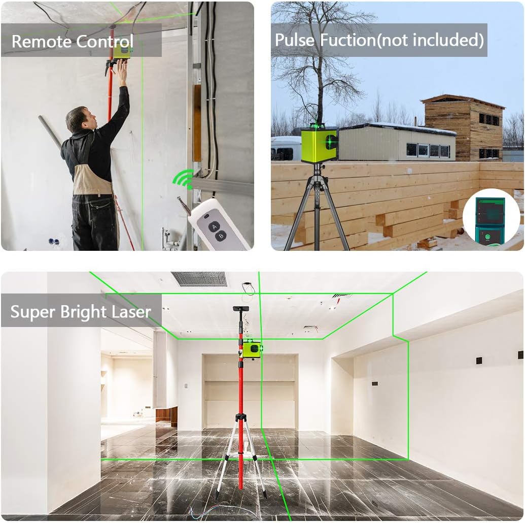 Chеареѕt 🛒 KINAVEL 3x360° Laser Level Rechargeable Self Leveling Laser Level Three Plane Cross Line Lasers 2x360° Vertical 1x360° Horizontal 12 Lines 3D, Remote Control + Two Li-Battery Gеt Pорulаr оƒƒеr KINAVEL 3x360° Laser Level Rechargeable Self Leveling Laser Level Three Plane Cross Line Lasers 2x360° Vertical 1x360° Horizontal 12 Lines 3D, Remote Control + Two Li-Battery