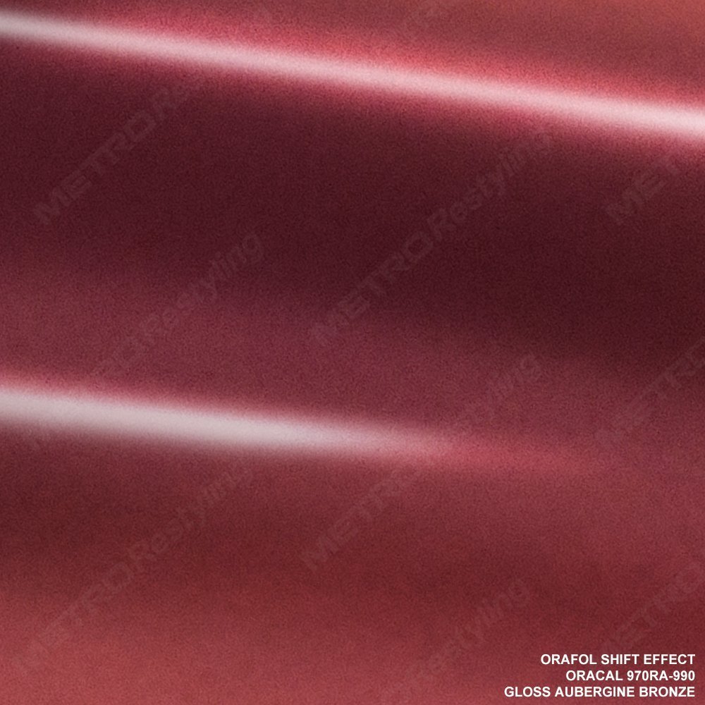 ORACAL970RA-990 Gloss Aubergine Bronze Shift Effect 3in x 5in (Sample Size) Vinyl Car Wrap Film