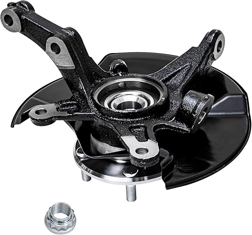 Miniatura 5 de Detroit Axle - Kit de 4 nudillos de dirección para Honda Civic 06-11, 2 nudillos de dirección delanteros y bujes de rodamiento de rueda, 2