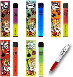 5 x Aroma King Einweg E-Shisha ENERGY Set, nikotinfreie E-Zigarette, max. 700 Züge   Tabakguru ...