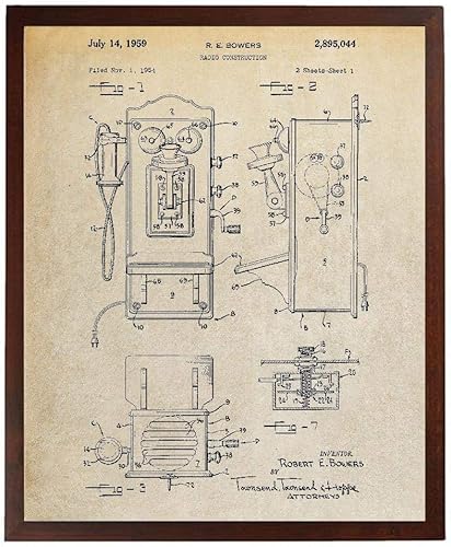 Decoración de pared de impresión de arte de patente vintage Decoración de casa de campo Decoración TDP302