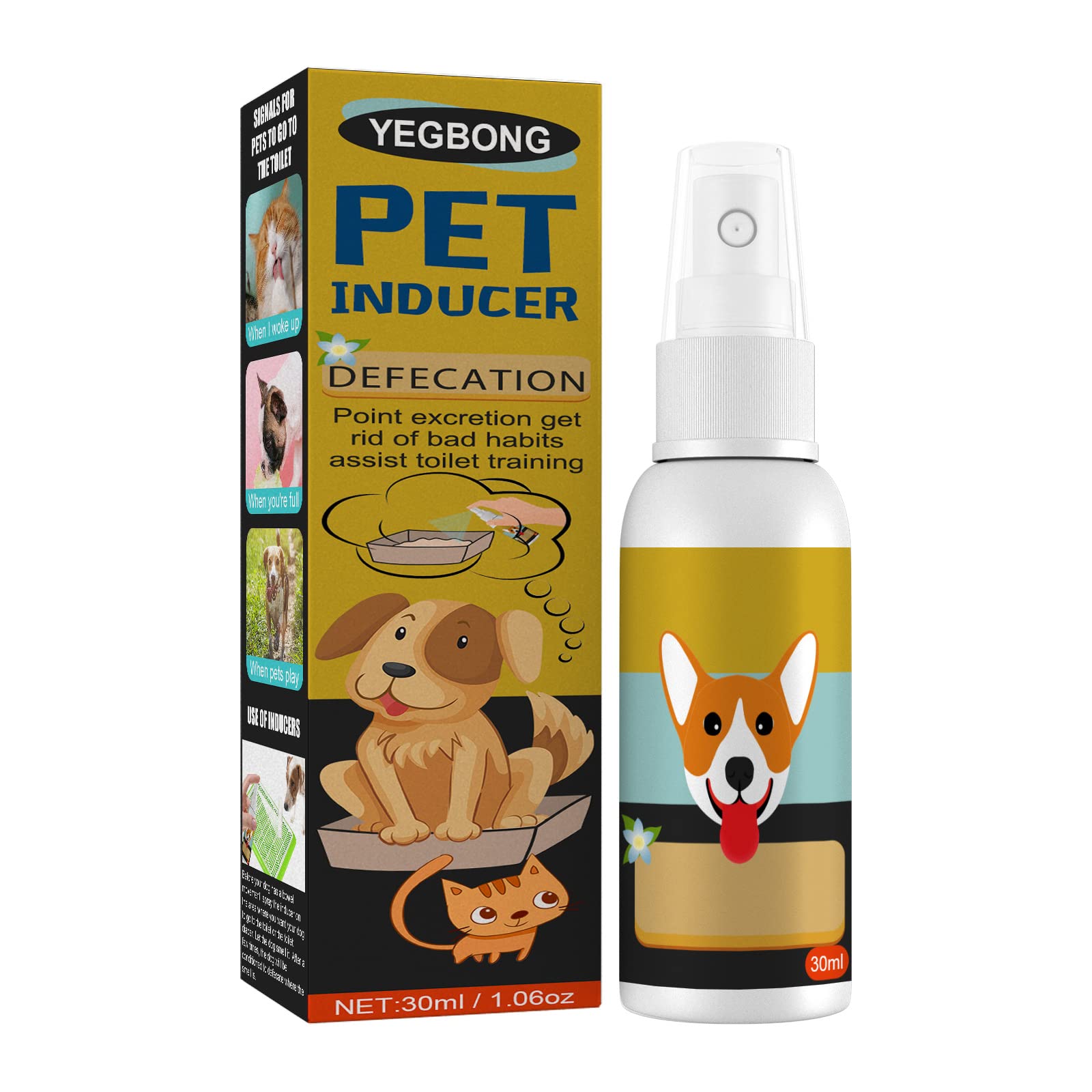 Spray addestramento cuccioli vasino per cani gatti pipì qui