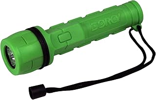 Dorcy Weather Resistant Rubber LED Flashlight with Lanyard, Assorted Colors (41-2957)