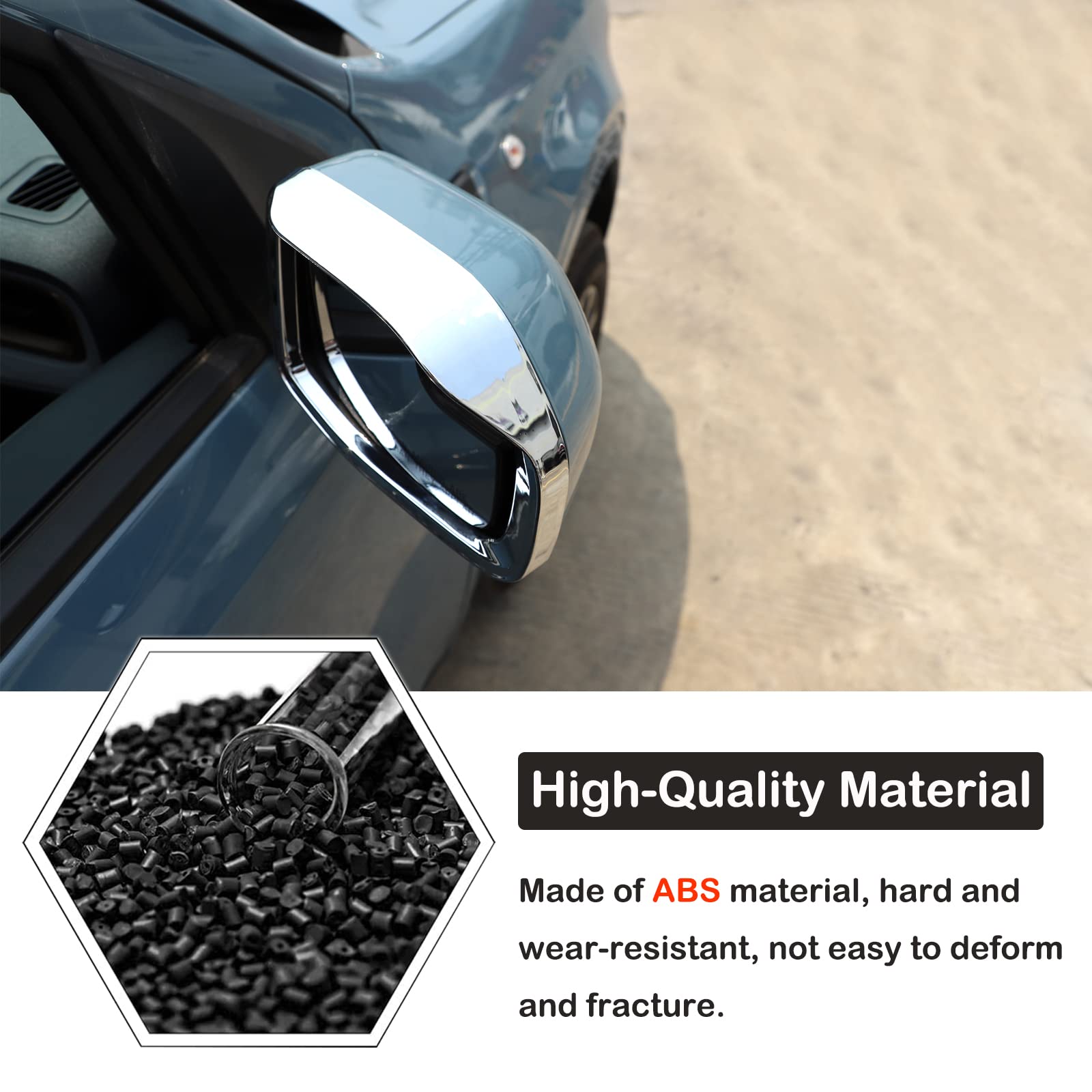2 Packs Car Side Mirror Rain Visor Fenders,Car Rear View Side Mirror Rain Eyebrow,Universal Car