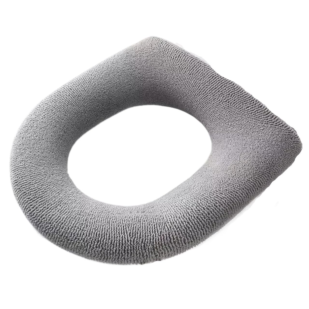 Asiento de inodoro térmico gris para no pasar frío en el baño este invierno
