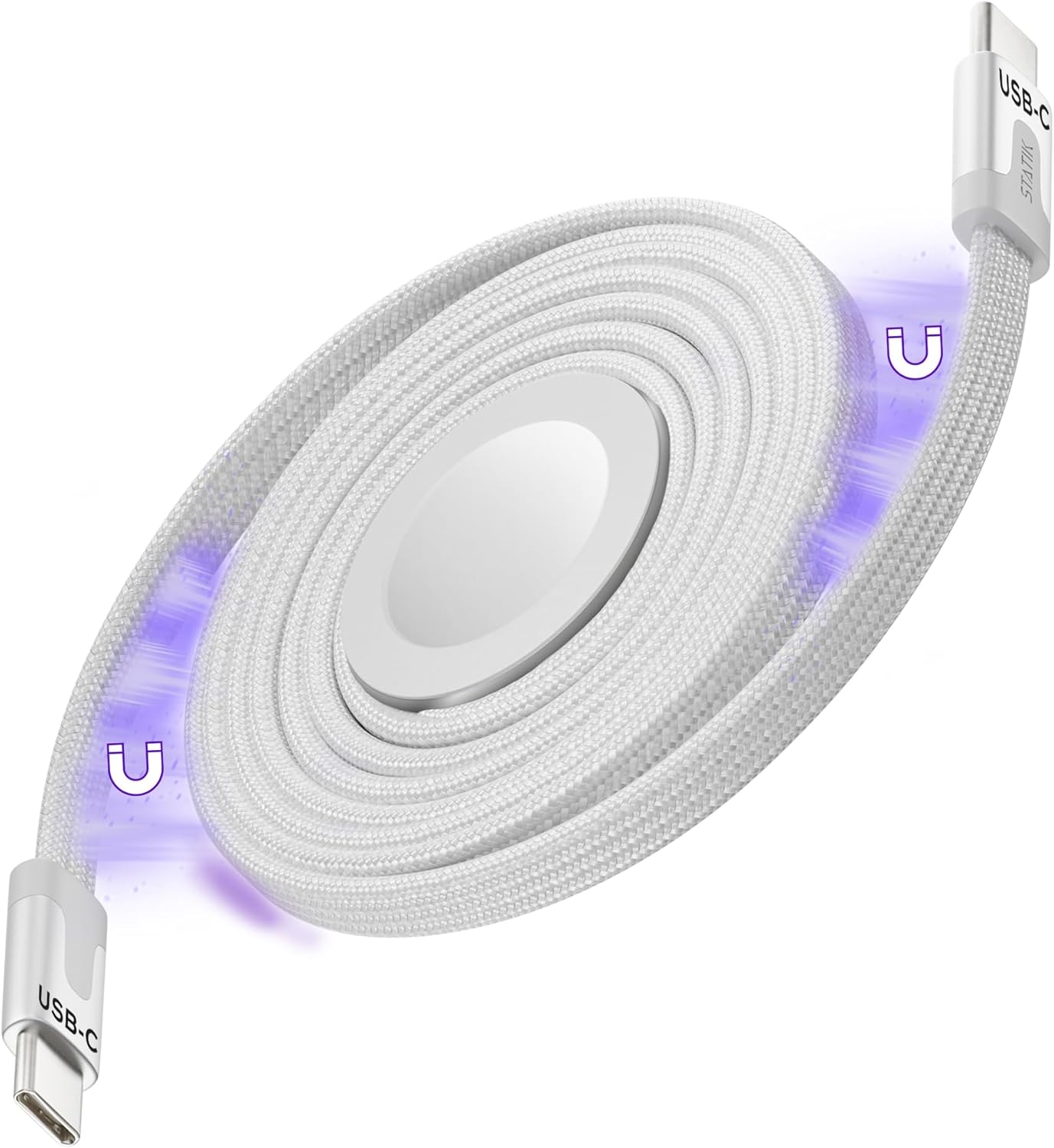 Statik MagStack Duo 2 in 1 USB C to USB C Cable Charging Station for SmartWatch & Phone, Magnetic Type C Charger Fast Charging Cord, Compatible w/Apple Watch & iPhone 15/16, Galaxy S21, 3FT Statik MagStack Duo 2 in 1 USB C to USB C Cable Charging Station for SmartWatch & Phone, Magnetic Type C Charger Fast Charging Cord, Compatible w/Apple Watch & iPhone 15/16, Galaxy S21, 3FT